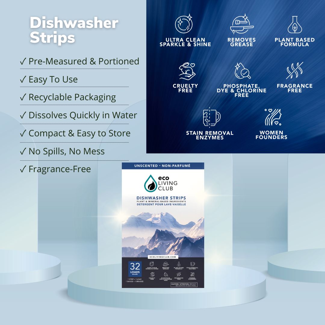 MultiPack Laundry Detergent, Dishwasher Strips & Toilet Bowl Cleaner Eco Living Club