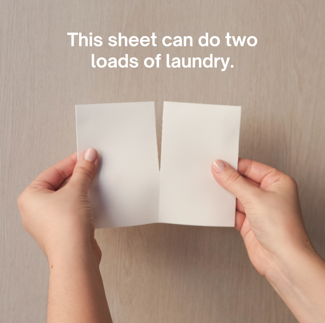 Unscented Laundry Detergent Sheet - 500 loads (250 sheets)